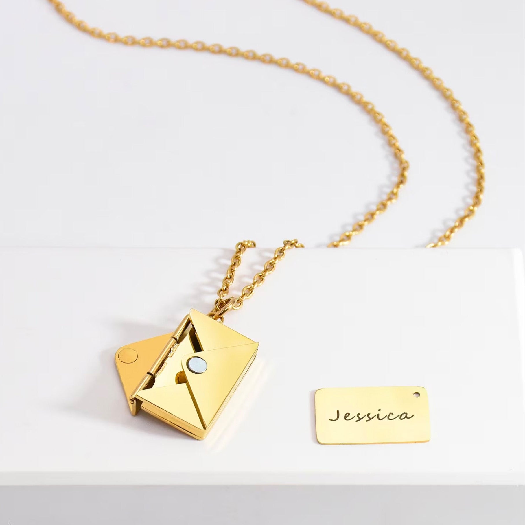 PERSONALISED ENVELOP NECKLACE