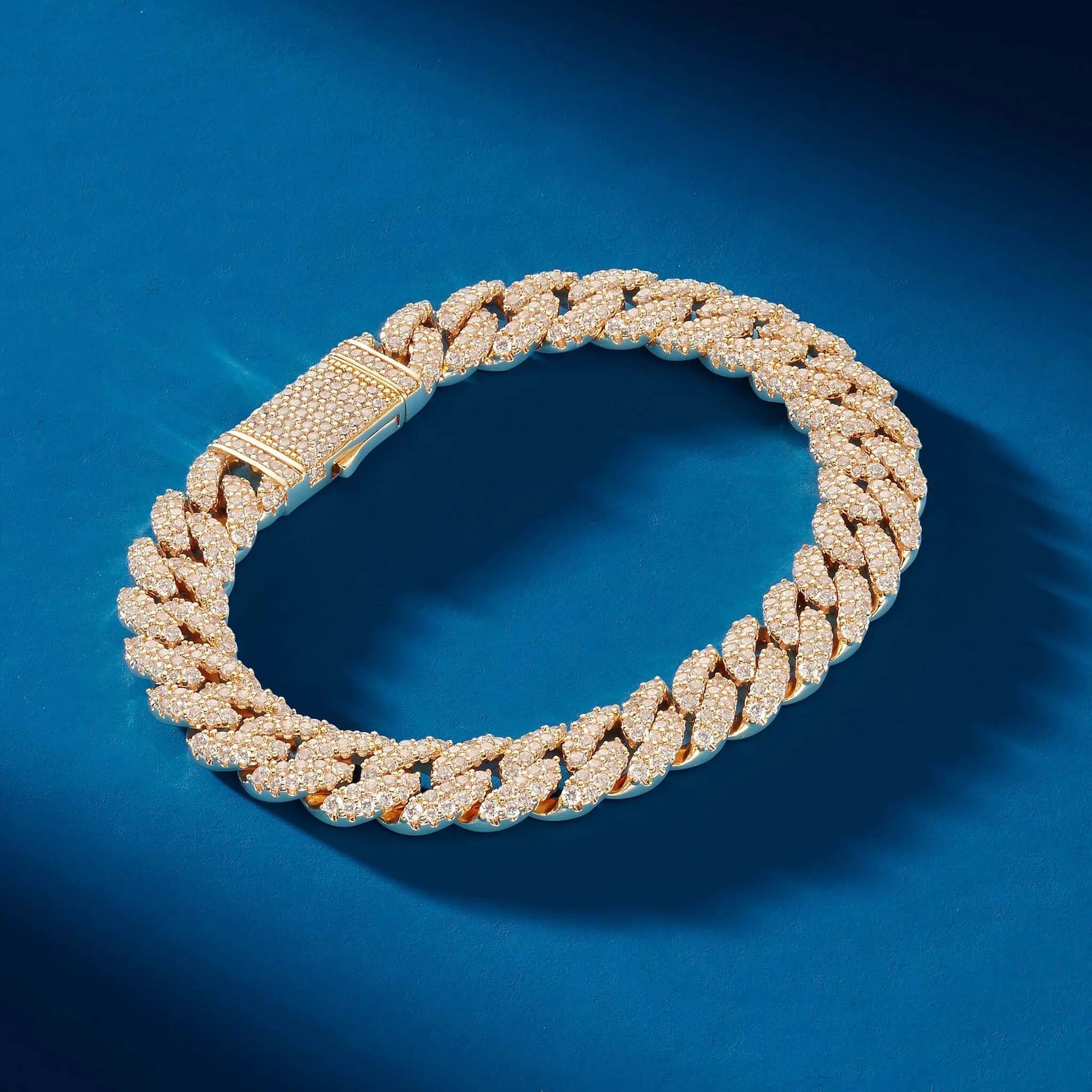 ICED CUBAN BRACELET - GOLD