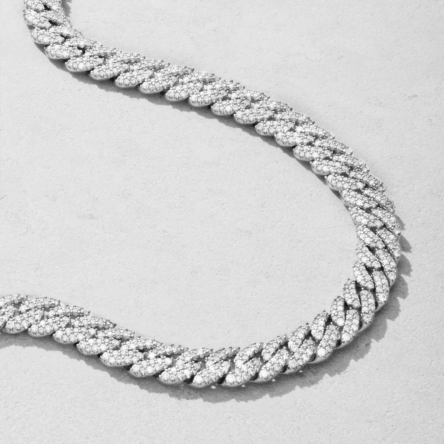 ICED CUBAN CHAIN - SILVER