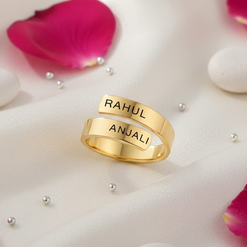 ADJUSTABLE PERSONALISED COUPLE RING