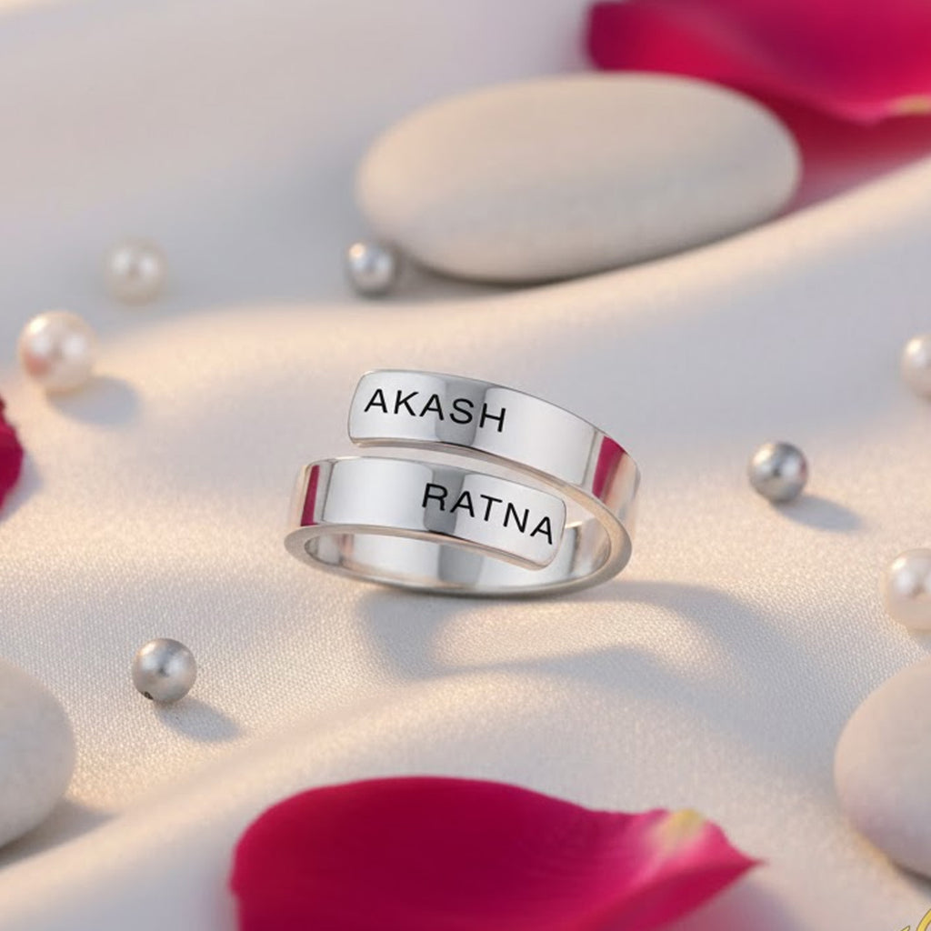 ADJUSTABLE PERSONALISED COUPLE RING