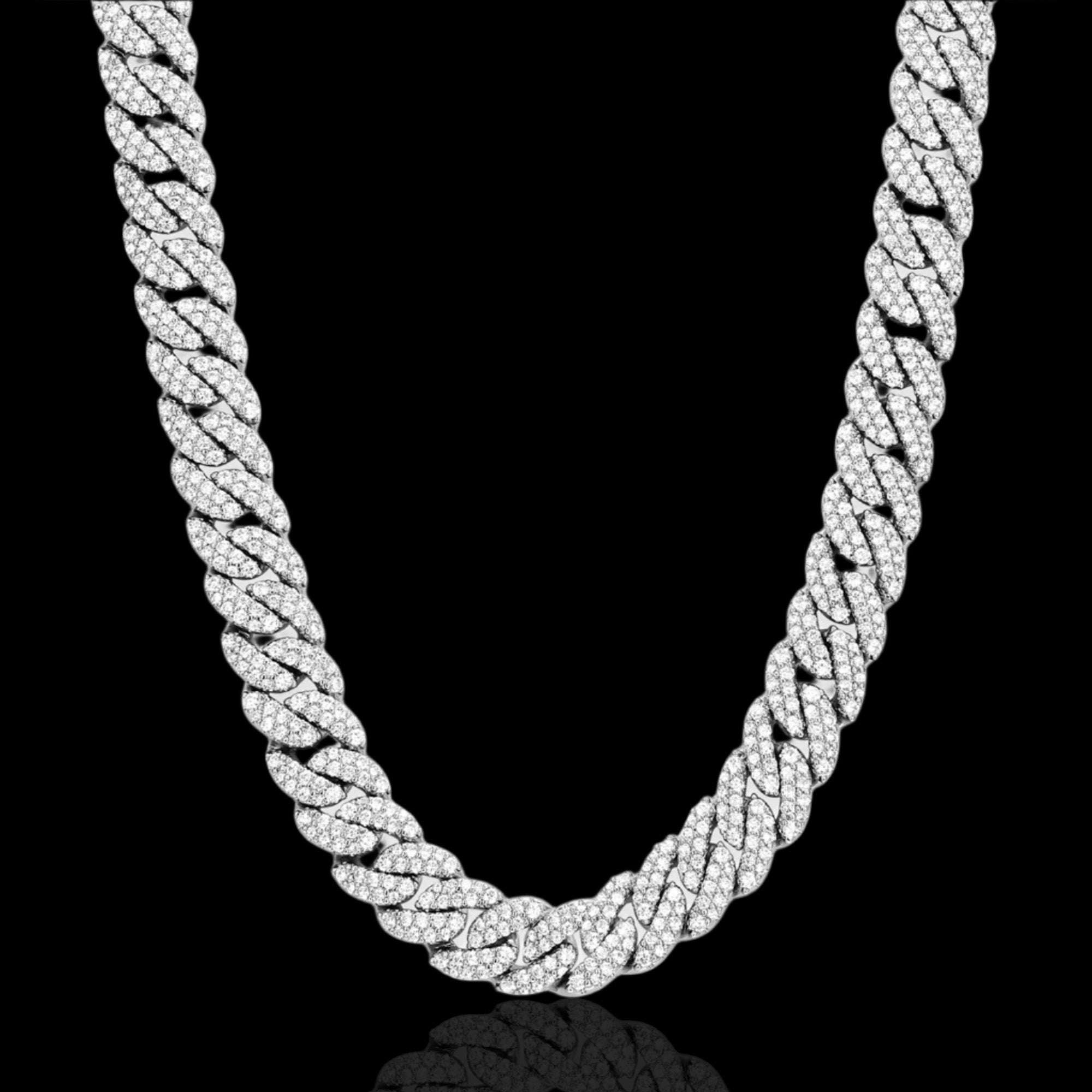 ICED CUBAN CHAIN - SILVER