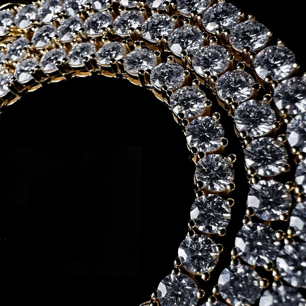 ICED TENNIS CHAIN - SILVER