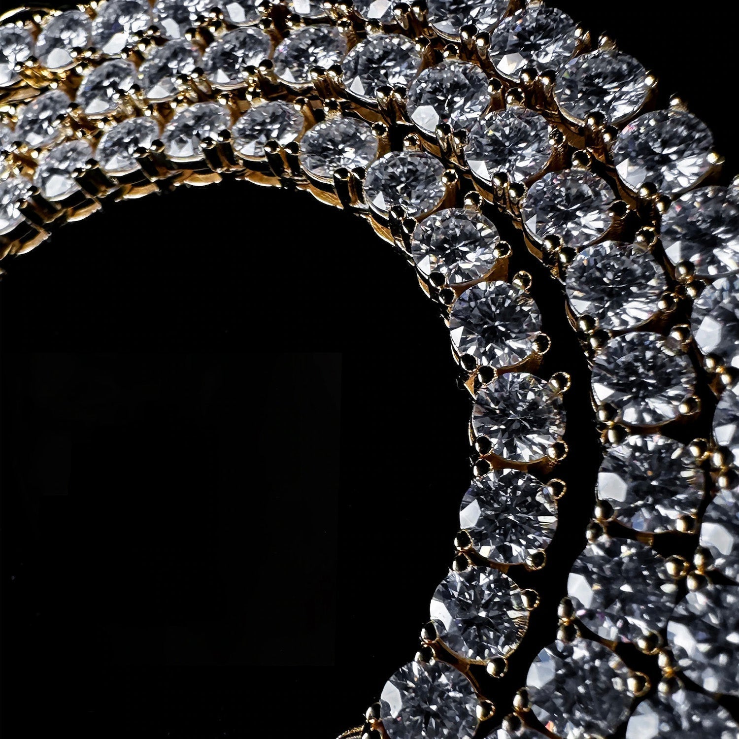 ICED TENNIS CHAIN - SILVER